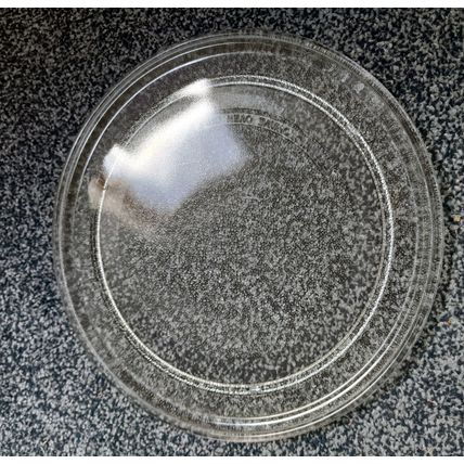 Microwave Glass Turntable Plate : 245mm : Smooth (no lugs)