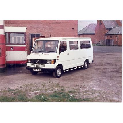 Colour Photograph of Scarlet Band Bus & Coach Ltd. of West Cornforth - LRG 443X