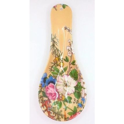 Blossom Melamine Spoon & Teabag Holder Set Kitchen Household Gift Home