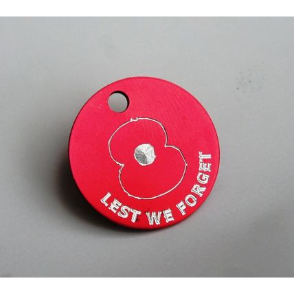 POPPY REMEMBRANCE PET DOG CAT TAG PERSONALISED & DONATION TO BRITISH LEGION