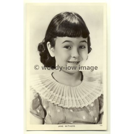 b0791 - Film Actress - Jane Withers - Picturegoer postcard no 1000