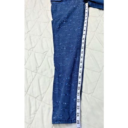 Women's Hollister Stretch Capri's Size 5 Waist 27 Blue Speckled Design