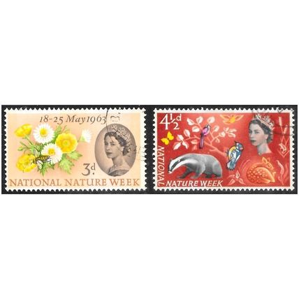 1963 National Nature Week Fine Used Phosphor Set C5