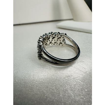 Bomb Party Sz7 Revealed BP Ring Jewelry RBP Rainbow/Colorless Clusters Rhodium P