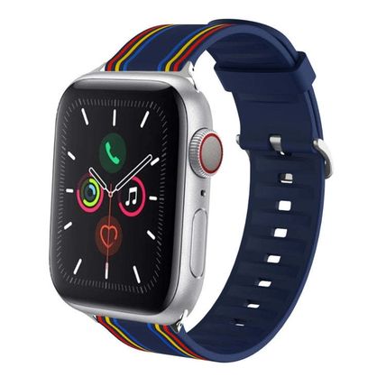 Silicone Watch Strap, For Apple Watch Series 7 45mm / 6 & SE & 5 & 4 44mm / 3 &