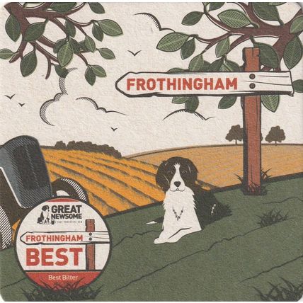 BEER MAT - GREAT NEWSOME BREWERY - FROTHINGHAM BEST - (Cat No 008) - (2019)