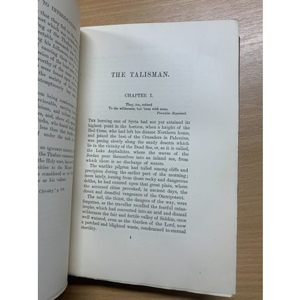 1894 WALTER SCOTT "THE TALISMAN" ANDREW LANG NOTES ILLUSTRATED ANTIQUE BOOK (P5)
