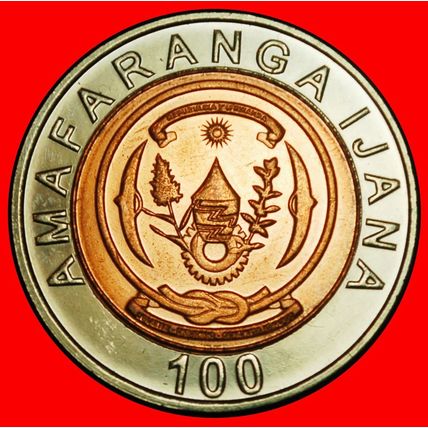 Ⰶ GREAT BRITAIN:RWANDA★100 FRANCS 2007! MULE DISCOVERY COIN★LOW START★NO RESERVE