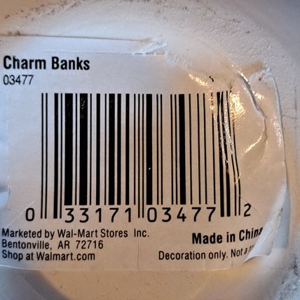 White Ceramic SOCCER STASH BANK Ball Savings Pot MONEY Jar CHARMS