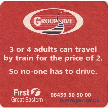 BEER MAT - MAULDENS BREWERY - 10.45 HAS JUST PULLED IN - (Cat No 001) - (1999)