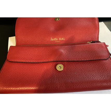Annabell Ingall Red Leather Clutch\Wallet