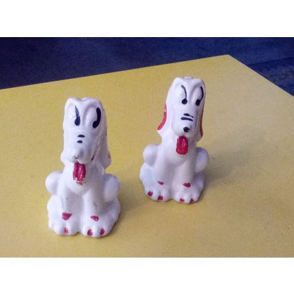 Old Vintage Original Walt Disney Pluto Salt & Pepper Shakers 1950s