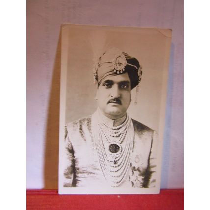 H. H. THE MAHARAJA BAHADUR, KASHMIR, INDIA unused antique postcard (a) =