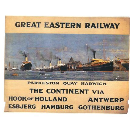 UK RAIL ADVERTISING G.E.R. PARKESTON QUAY HARWICH NO 10171860 UK FREE POST