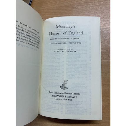 1980 "MACAULAY'S THE HISTORY OF ENGLAND" VOLUMES 1 & 2 HARDBACK BOOKS (P5)