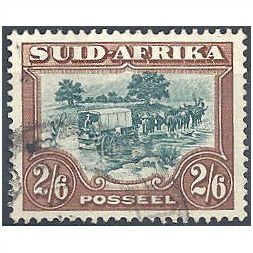Suid Afrika 1932 SG49 2/6d Green & Brown Fine Used.