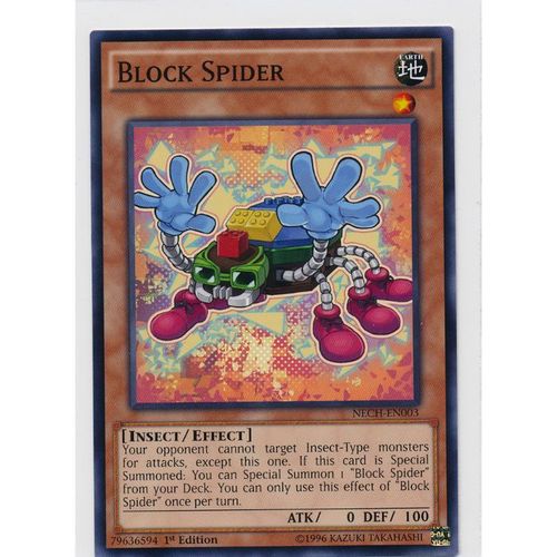 YuGiOh The New Challengers NECH-EN003 Block Spider 1st Edition