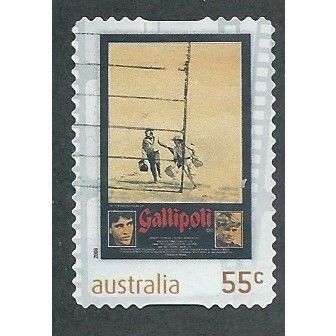 AUS 2008 55c (S/A) 'FAVOURITE FILMS -GALLIPOLI' FINE USED (EBID37-212)