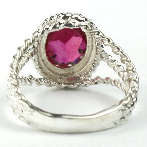 Created Ruby, 925 Sterling Silver Ring, SR070