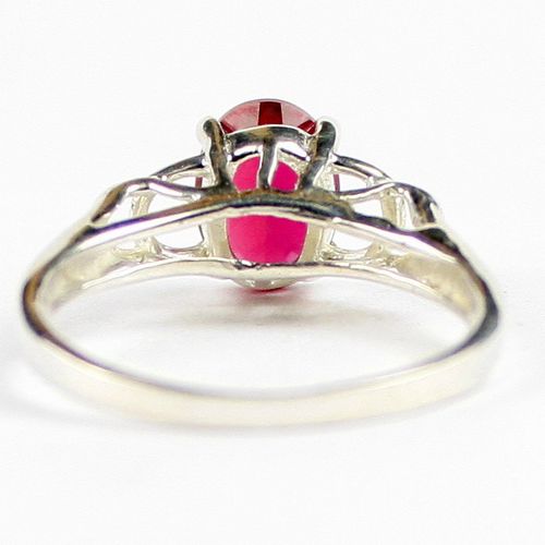 Created Ruby, 925 Sterling Silver Ring, SR300