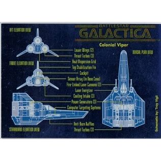BATTLESTAR GALACTICA card # 8 ( 1996)