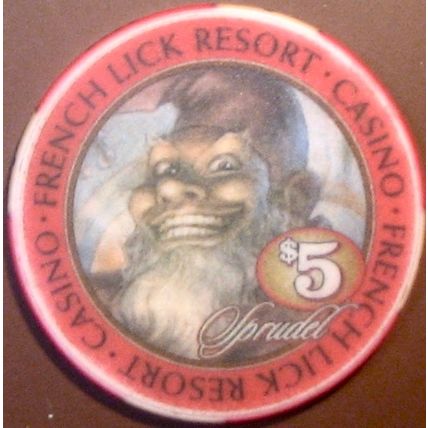 French Lick Casino.$5 Casino Chip. French Lick, IN. W98.