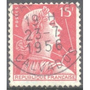 France 1955 - 15f carmine - "France" - used 5