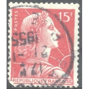 France 1955 - 15f carmine - "France" - used 4