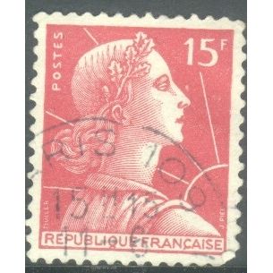 France 1955 - 15f carmine - "France" - used 8