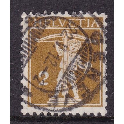Switzerland Postmark Geneva 1912 William Tell's Son 2c VGC