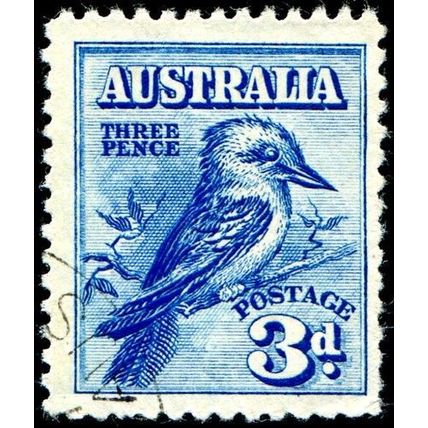 Australia 1928 3d Kookaburra SupU - SG 106