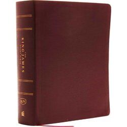 The King James Study Bible, Bonded Leather, Burgundy, Full-Color Edition