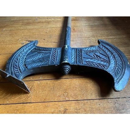 ORIGINAL WOODEN 'AXE' PROP FROM FILM 'EXCALIBUR' (1981)