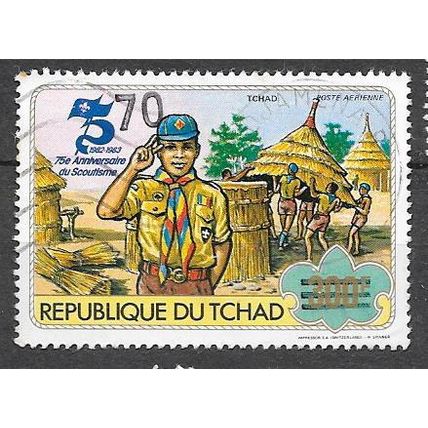 Tchad ( CHAD ) 1987 N° PA 1140 MICHEL RARE OBLITERE ( USED )