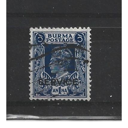 Burma.O31 1a Blue.Fine Used.Jul25b