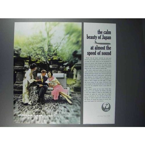 1962 JAL Air Lines Ad - The Calm Beauty of Japan