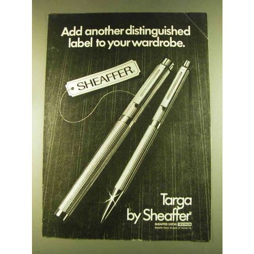 1980 Sheaffer Targa Pen Ad - Distinguished Label