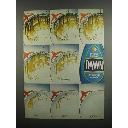 1984 Dawn Dishwashing Detergent Ad - It's Almost Unfair