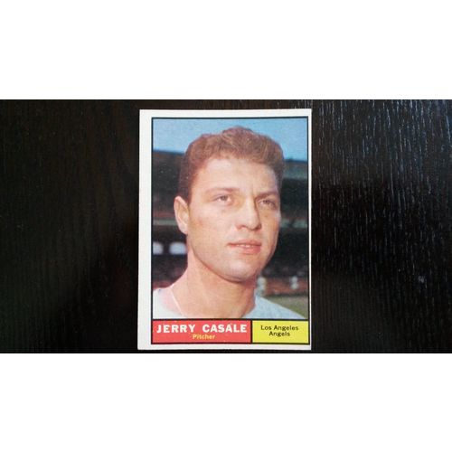 1961 Topps Card # 195 Jerry Casale Good (2) Los Angeles Angels