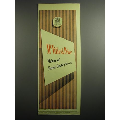 1948 McVitie & Price Biscuits Ad