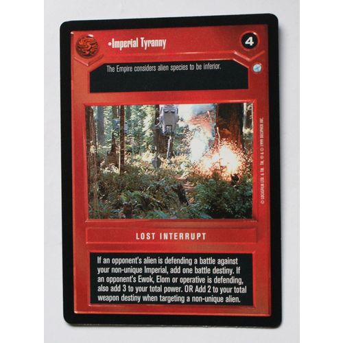 Star Wars CCG: Endor Limited # Imperial Tyranny (A) 1999 dark decipher