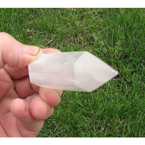 A Selenite Point Crystal 6 Sided 3 Inch Metaphysical Spiritual Energy Work