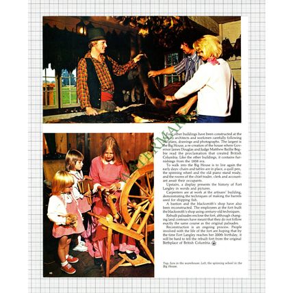 X1276) Fort Langley British Columbia Canada - 1977 Article