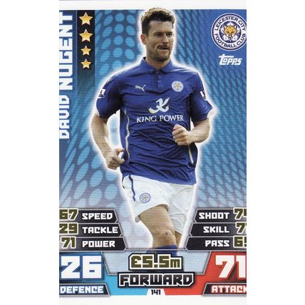 Match Attax 2014/2015 141 David Nugent Leicester City