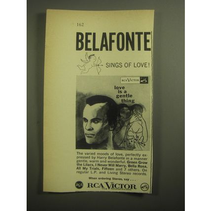 1959 RCA Victor Love is a Gentle Thing Album by Harry Belafonte Advertisement