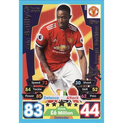 Match Attax 2017/2018 204 Eric Bailly Manchester United