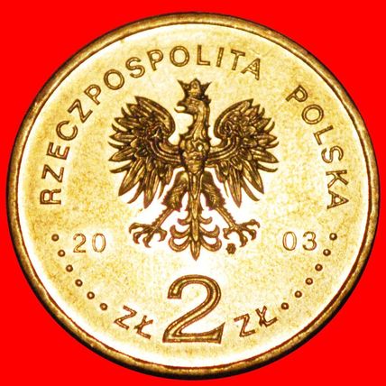 ⰆUNCOMMON:POLAND (ex.AUSTRIA)★2 ZLOTY 1853 2003 NORDIC GOLD★LOW START★NO RESERVE