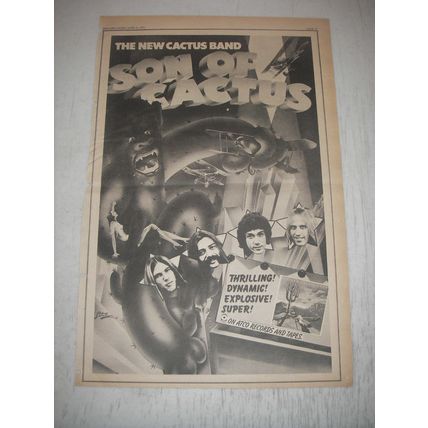 1973 The new Cactus Band Son of Cactus Album Advertisement