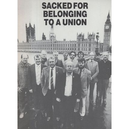 Union Worker Sacked Margaret Thatcher Protest Politics Postcard