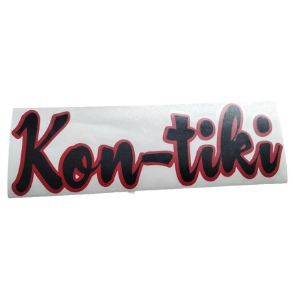Talbot Express Swift Kon-Tiki Decal, Bonnet Decal Dark Red / Black 26 x 8 cm